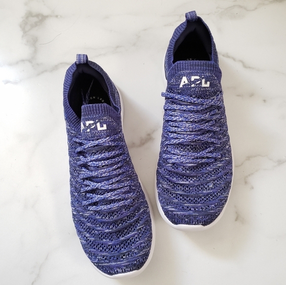 APL Techloom Knit Wave Shoe Sneaker Purple Blue Size 9.5 - Picture 4 of 9